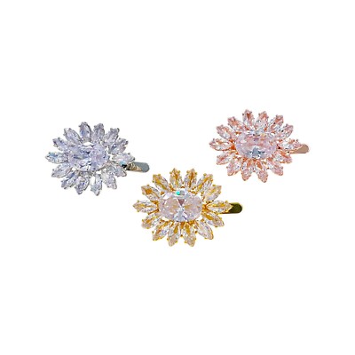 USA Soleila Magnétique Magnetic Clip CZ crystal cubic mini barrette by Moghant