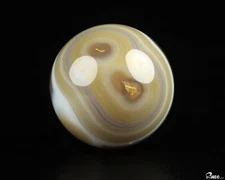 1.8" Premium Brazilian Agate Hand Carved Crystal Ball/Sphere, Crystal Healing