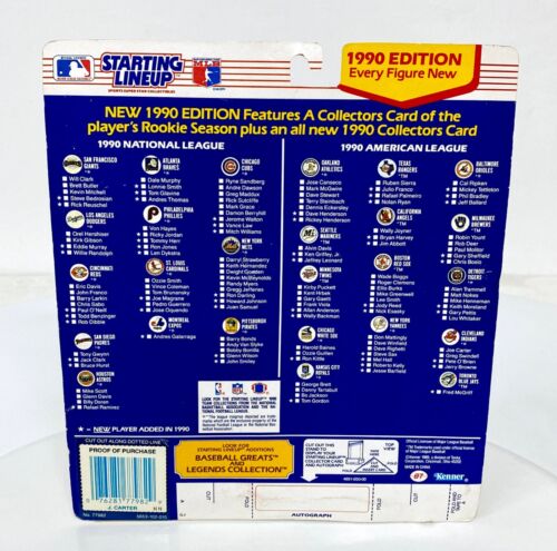 1990 KIRBY PUCKETT - Kenner Starting Lineup con carta Rookie Year - Hall of Fame - Foto 4 di 12