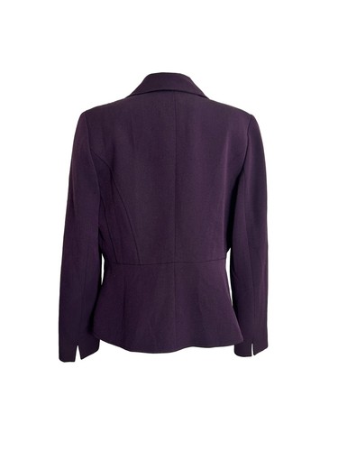 Jones Studio Separates Womens Size 8 Purple Blazer Jacket Lined Career - Picture 2 of 9