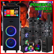 5000W Portable Bluetooth Speaker Subwoofer Heavy Bass Sound System +Remote LOT