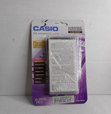 Casio FX-300MS Plus 2-Line Display Scientific Calculator Black