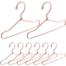 10 Metal Doll Clothes Hangers for Mini Wardrobe