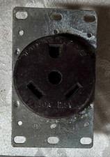 Vintage Eagle 30A 2P 3W 125V Heavy Duty Grade Receptacle 1263 Electric Supplies