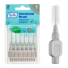 TEPE Interdental Brush Original Cleaners, Brushes Between Teeth, Gray 1.3mm