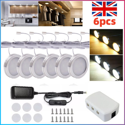 Mains Under Cabinet Lights LED Light Kitchen Cupboard Shelf Closet Display Lamp | eBay