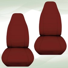 Designcover Front Car Seat Covers Maroon Fits 2004-2012 Ford Ranger Bucket Seats