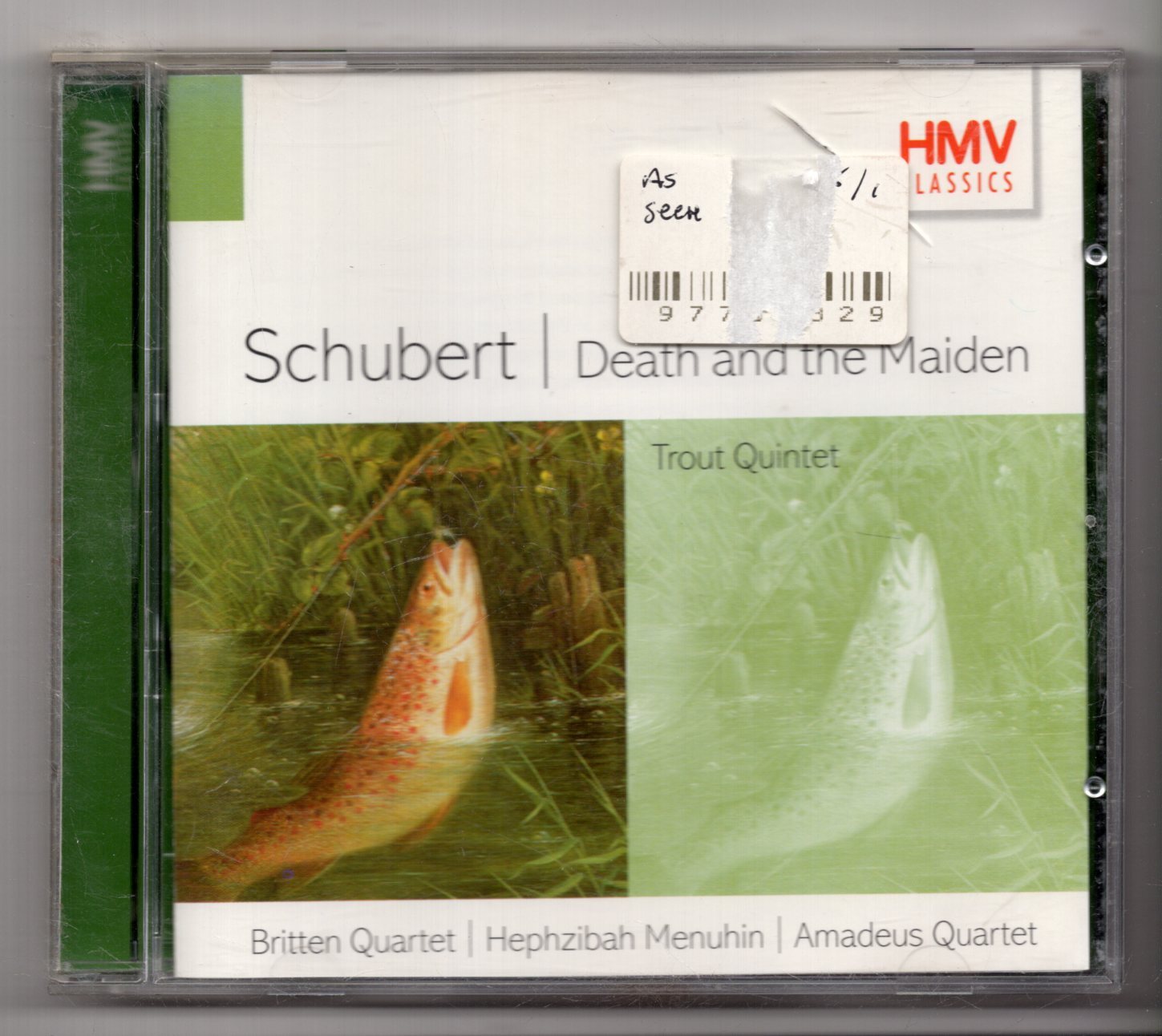 (KS772) Schubert, Death & The Maiden - 1997 CD