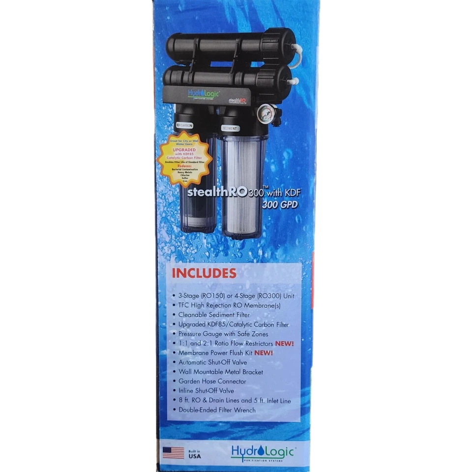 Nuevo sistema HydroLogic Stealth-RO150 mejorado KDF85/Filtro de carbono hidropónico Foto 4 de 4