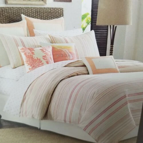 Tommy Bahama 条纹被套和床上用品套装