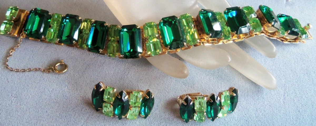 Vintage emerald shop bracelet