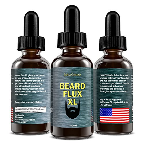 Beard Flux XL Caffeine Beard Growth Stimulating Oil for Facial Hair