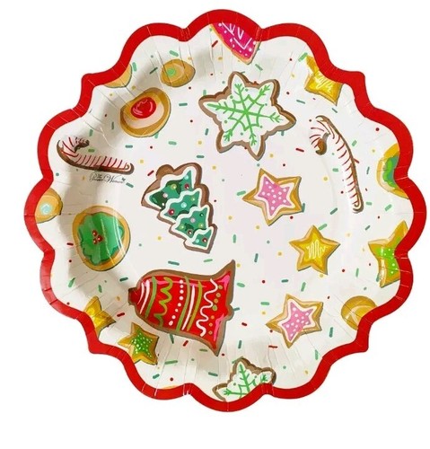 Pioneer Woman ~ COOKIE TOSS ~ 8" Diameter ~ Paper Dessert Plates ~ 24 Count - Picture 2 of 5