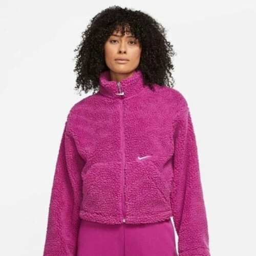 nike cropped sherpa