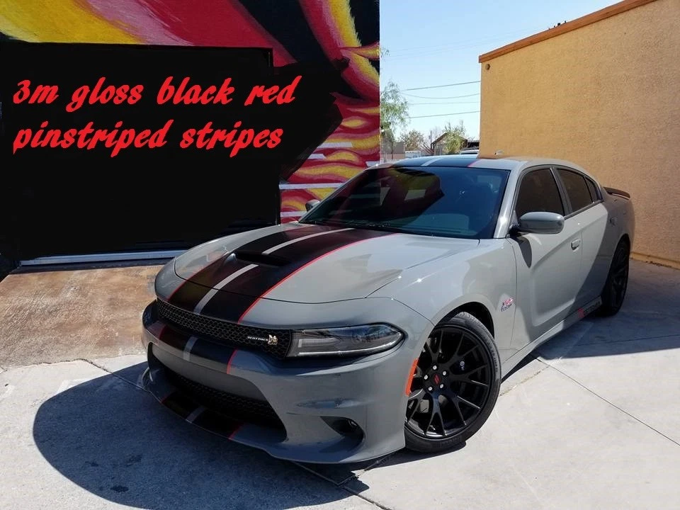 ADEQUADO PARA Dodge Charger 15-22 listras de vinil corrida 10" decalque gráfico 36 pés listrado - Imagem 2 de 4