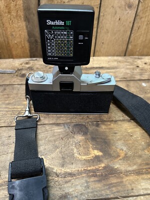 VINTAGE Ricoh Singlex TLS Vintage W/case FLASH AND BIG Boy Lens | eBay