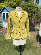 Vintage Size 10 Marlboro Classics Quality Label 100% Goatskin Yellow Green