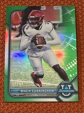 2021-22 Bowman University - Malik Cunningham #92 Chrome Prospects Green /99