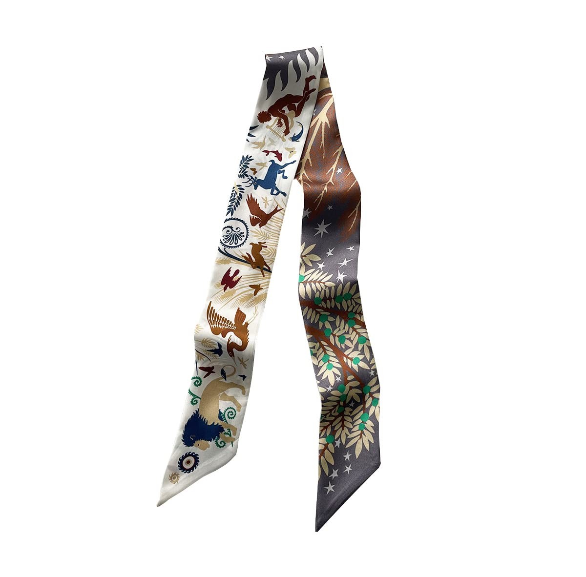 100% Mulberry silk Scarf Head Hair Ribbon Bag scarf Handbag Handle wrap Tie B...