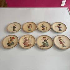 2 Complete Sets Goebel Hummel Mini Plates Little Music Makers Little Homemakers