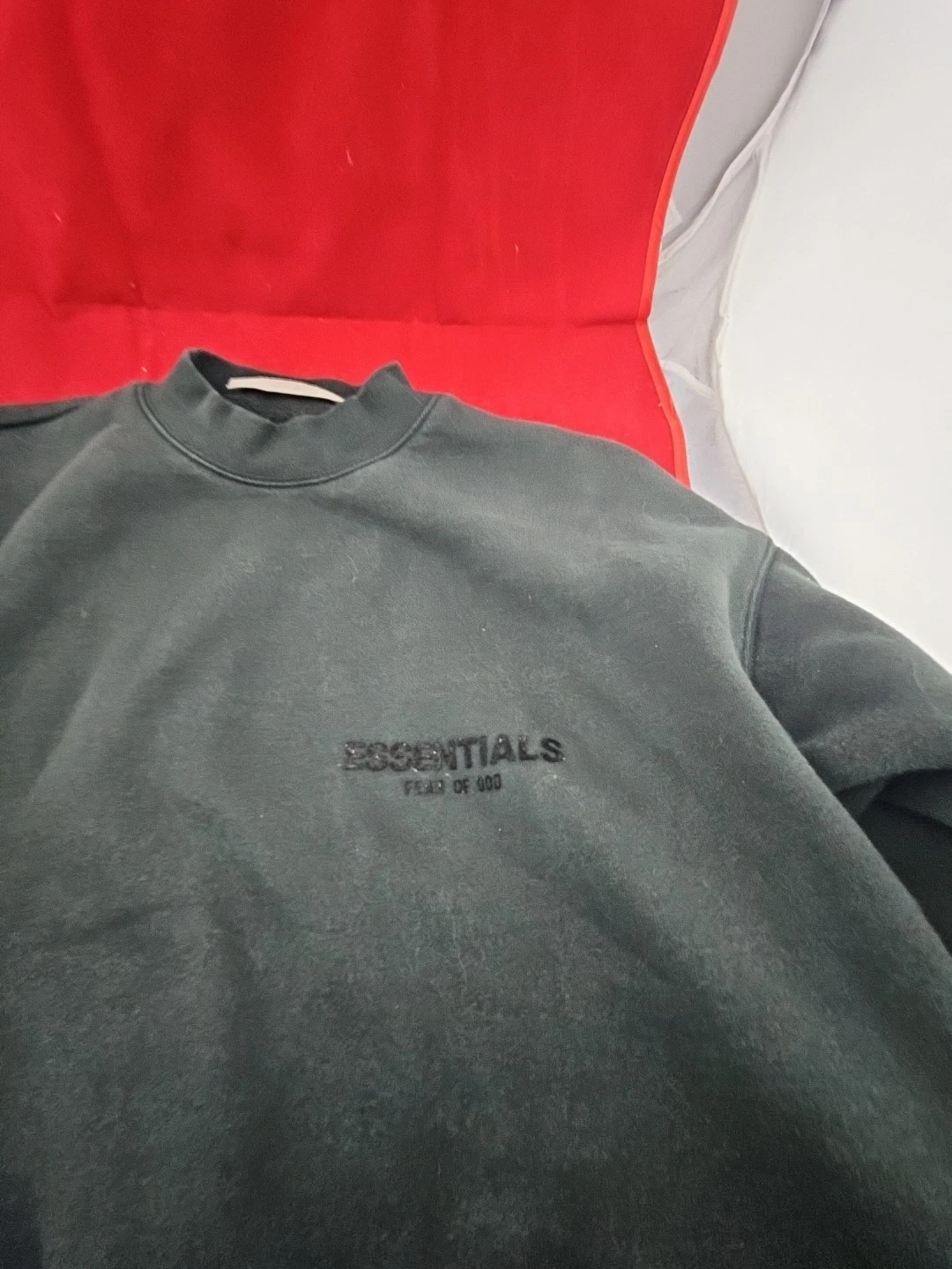 Felpa girocollo Fear of God Essentials Off nera taglia XS