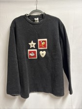 VTG 90s Looney Tunes Tweety Bird Gray Fleece Warner Bros. Sweatshirt Large NWT