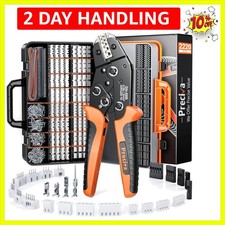 Crimping Tool Connector kit - -16/0.08-1.5mm  Ratcheting Crimper with 620Pcs ...