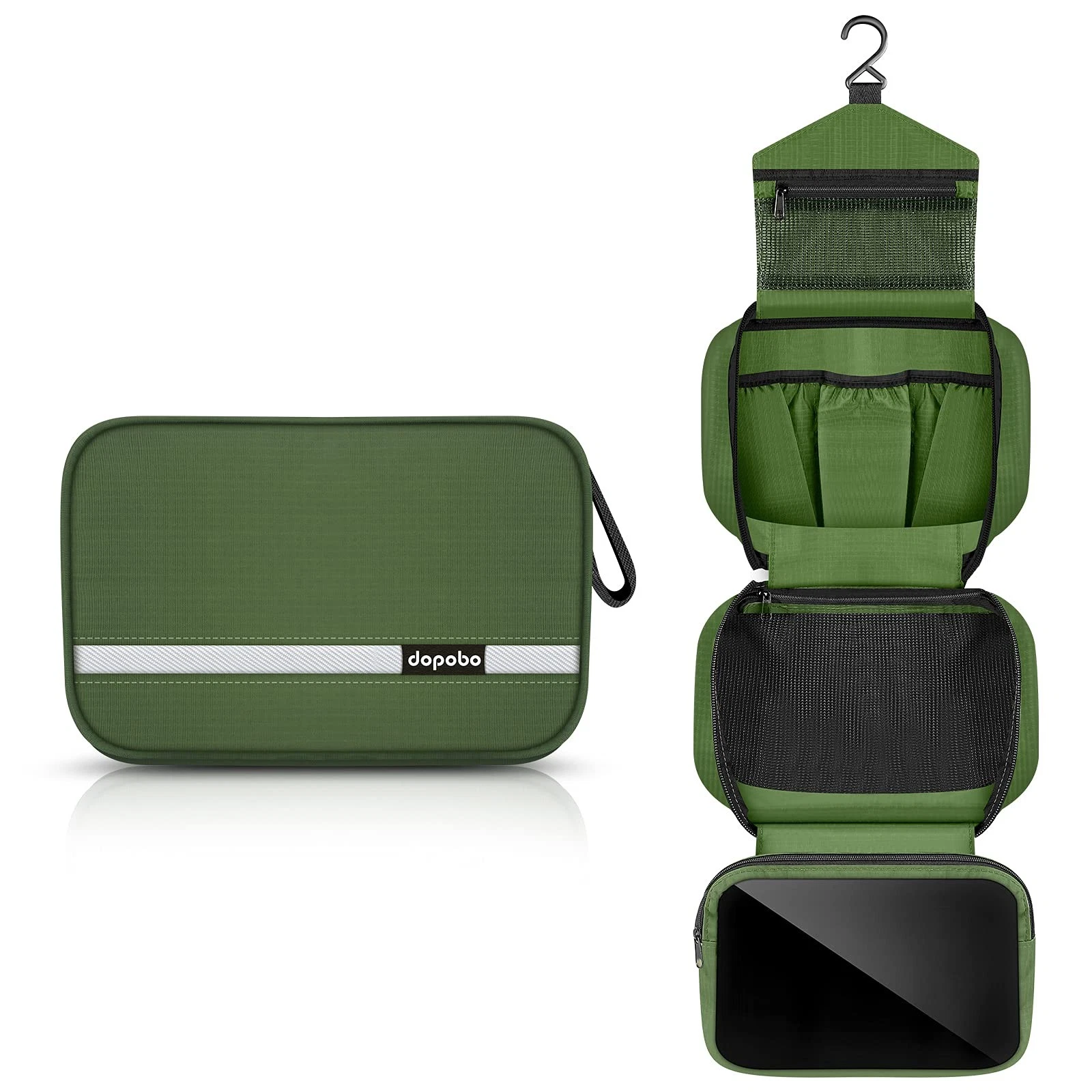 Travel Toiletry Bag, Dopp Kit Waterproof Makeup Bag Shaving Bag with Hanging ...
