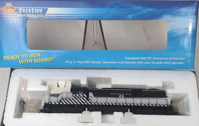 BROADWAY LIMITED Blue Line - ALCo RSD-15 ''SANTA FE'' LH Zebra Stripe- HO