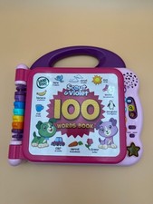 Leap Frog Scout Violet 100 Words Book English Spanish - Pink