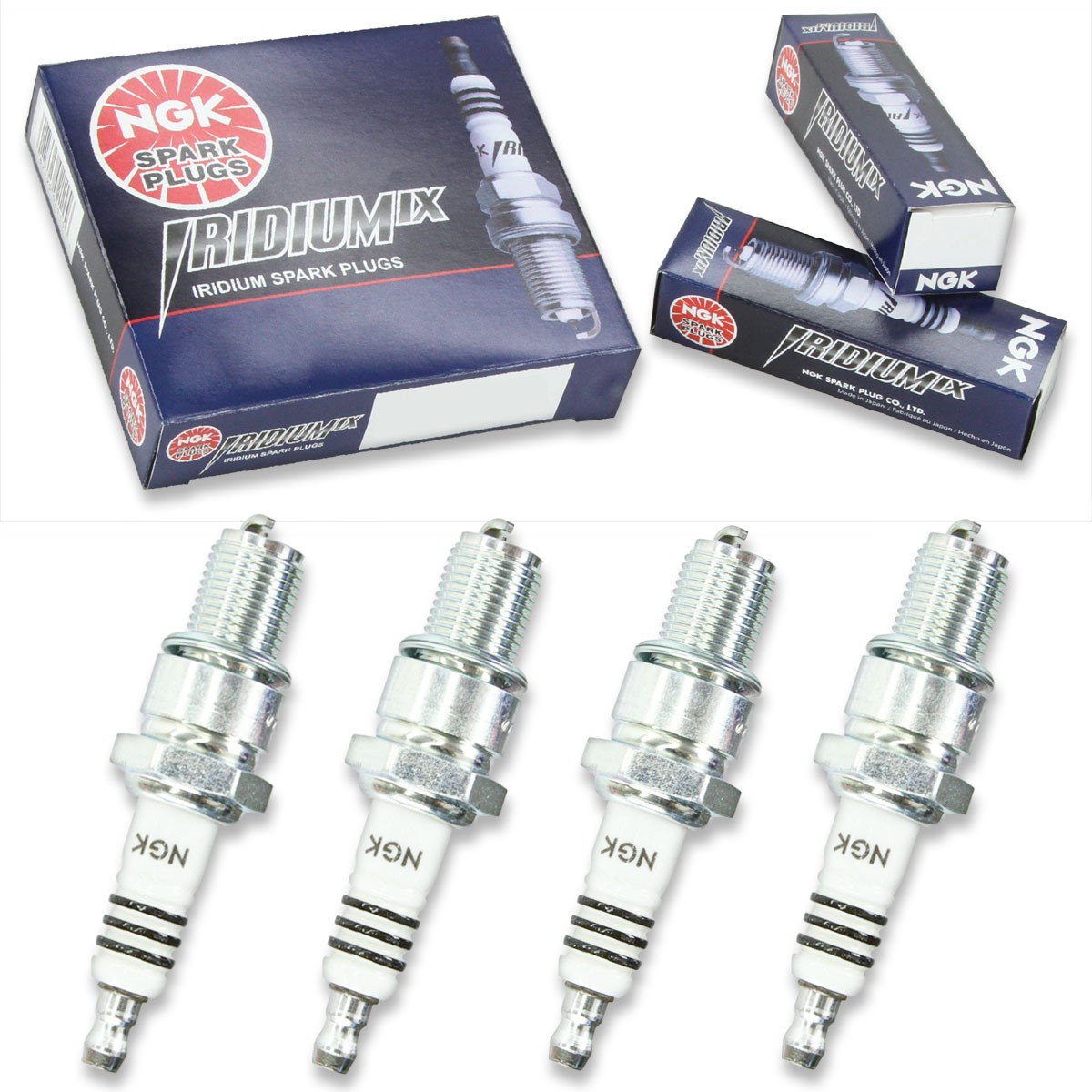 4pcs 1983 Maico SPIDER NGK Iridium IX Spark Plugs 490 Kit Set Engine tn