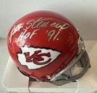 JAN STENERUD Autographed "HOF 91" Insc Kansas City Chiefs Mini Helmet JSA Cert