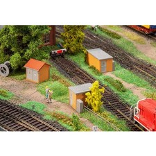 Faller FA120266 3 Trafostationen in Ziegelbauweise Modellbausatz, Zubeh r, Mehrf