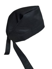 Black Surgical scrub cap