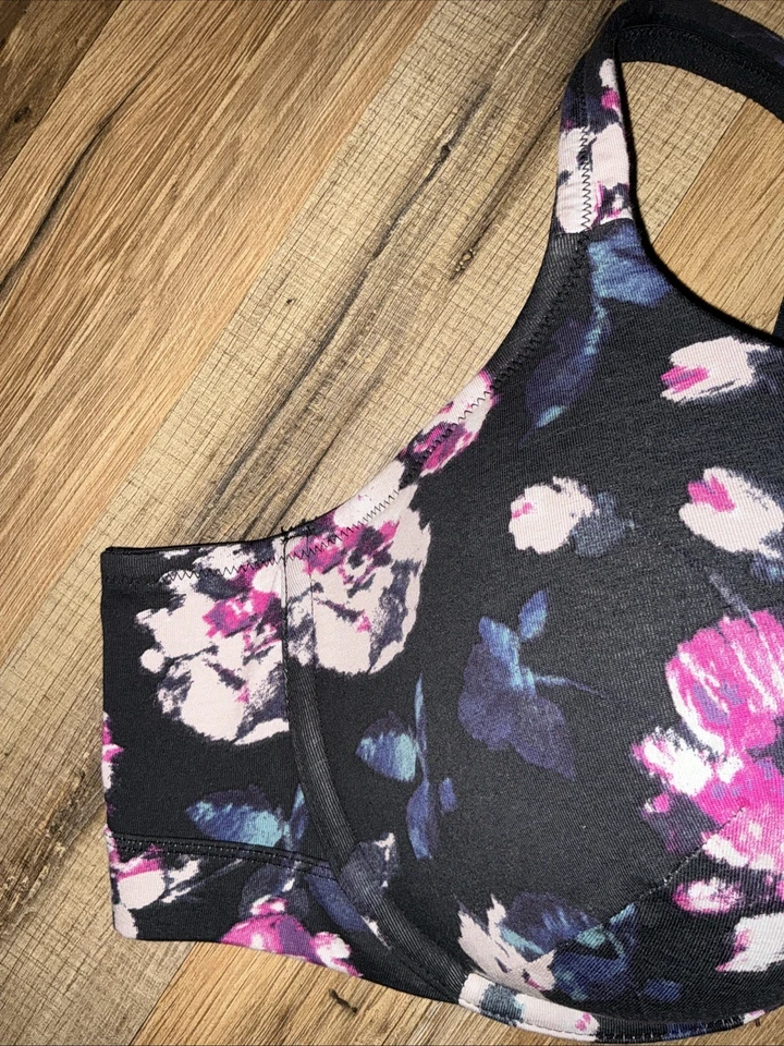 Sujetador Cacique 46C The Cotton Collection Camiseta Ligeramente Forrada Azul Floral Nueva con Etiquetas $56. Foto 4 de 4