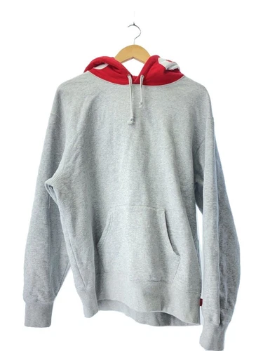 Felpa Supreme con cappuccio 21AW M cotone grigio usata