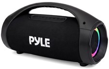 Pyle Portable Bluetooth Boombox Speaker - 100W Peak Power, 19H 50, Black
