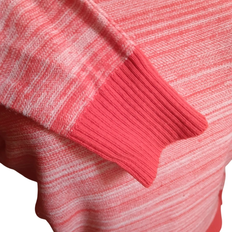 Top vintage años 70 para mujer cuello alto mediano naranja quemado acrílico tejido mantecoso  Foto 4 de 4