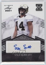 2021 Leaf Ultimate Draft 11/99 Sage Surratt #BA-SS1 Auto 4f5