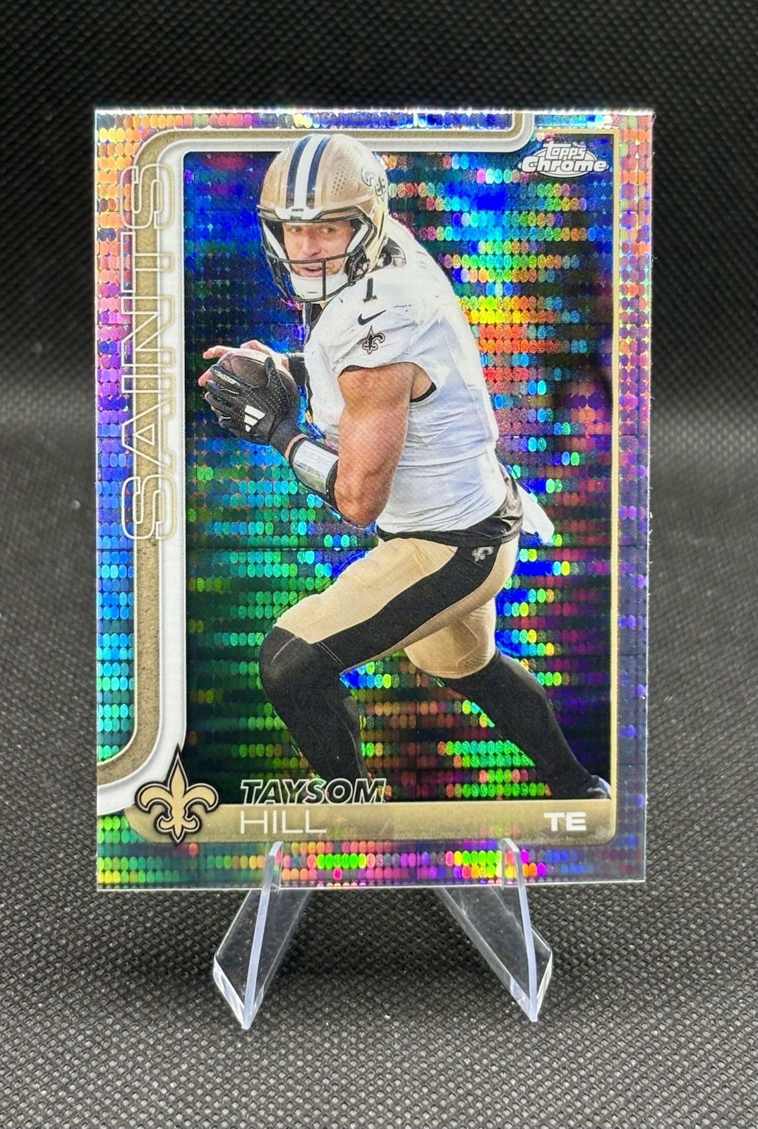 Taysom Hill Pulsar Refractor 2025 Topps Chrome #222 New Orleans Saints