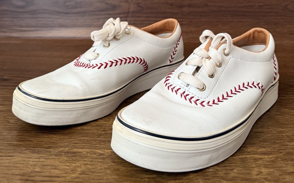 Vintage Keds Leather Baseball Stitch Shoes Sneakers WH-05688MC4