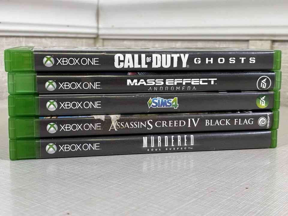 Lote de juegos Xbox One (Sims 4, Call of Duty, Mass Effect, Creed, Murdered) Foto 2 de 4