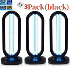 3x Ultraviolet Sterilization Germicidal Light Household 38W 38W 110V Home Black