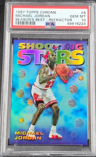 Jordan 1997 Topps Chrome Jordan #6 Refractor