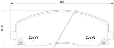 Genuine Hella Pagid Disc Brake Pad Set 355020571