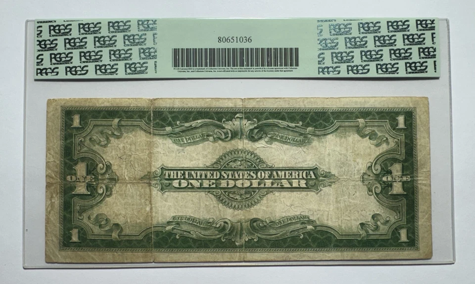 1923 $1 Silver Certificate "Horse Blanket" Note Star Blue Seal Fr. 238* - Image 2 of 2