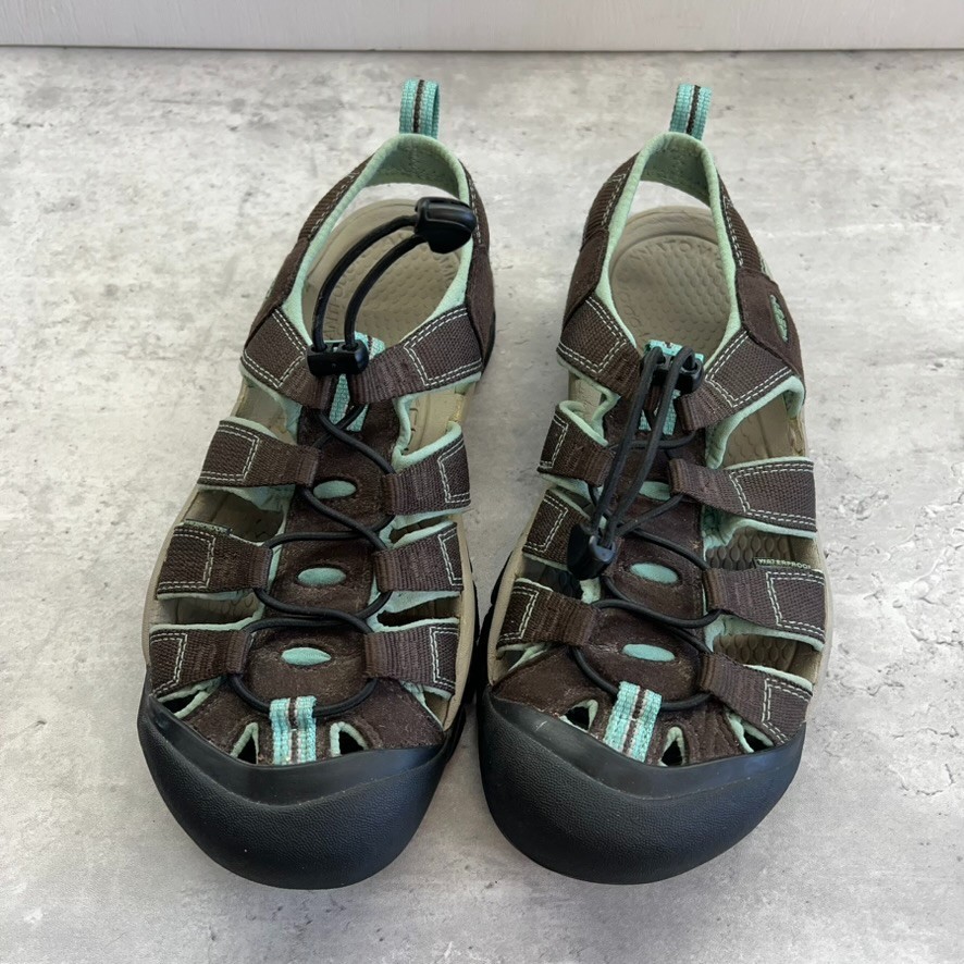 Sandali Keen Newport H2 marrone verde impermeabili da trekking outdoor donna taglia 9 5