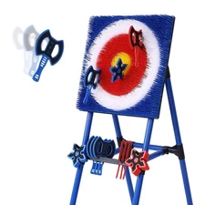Axe Throwing Bristle Target with 8 Throwing Axes Set,Axe Throwing Game for Ba...