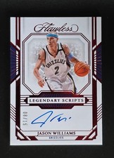 Panini Flawless Jason Williams Auto 8/15 Basketball Rookie Card
