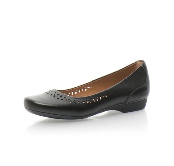 Women Clarks Heels Black Leather 37 #79WO